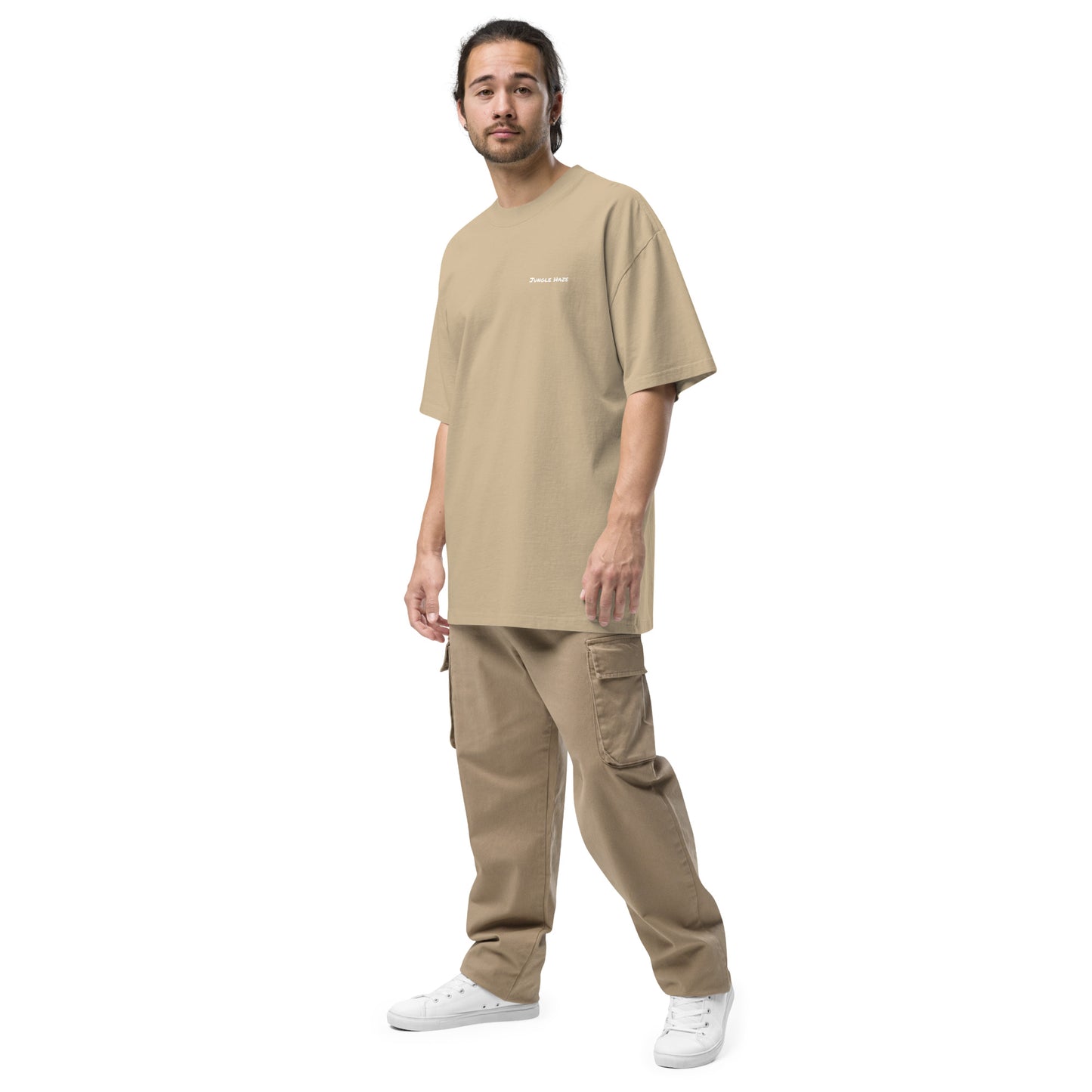 Oversized T-Shirt mit großem Backprint Grinder